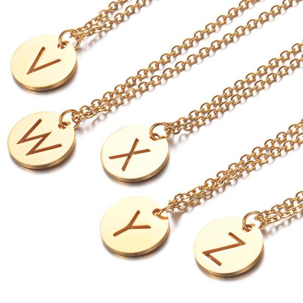 initials letters titanium steel pendant necklace fashion women's stylish stainless steel long chain necklace, Silver
initials letters titanium steel pendant necklace fashion women's stylish stainless steel long chain necklace, Silver