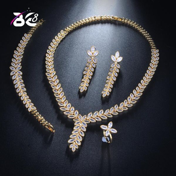 be 8 bridal wedding jewelry sets leaf shape cz necklace bracelet earrings and ring women 4pc jewelry set bijoux femme s144, Silver
be 8 bridal wedding jewelry sets leaf shape cz necklace bracelet earrings and ring women 4pc jewelry set bijoux femme s144, Silver
