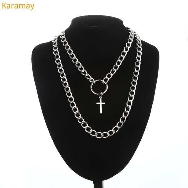 chokers kpop layered chain necklace punk fashion cross pendants women men grunge aesthetic egirl alternative goth jewelry gifts, Golden;silver
chokers kpop layered chain necklace punk fashion cross pendants women men grunge aesthetic egirl alternative goth jewelry gifts, Golden;silver