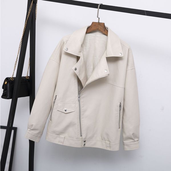 2021 new spring for women in casual soft released plutonium from the women's leather jacket rivet ismd, Black
2021 new spring for women in casual soft released plutonium from the women's leather jacket rivet ismd, Black
