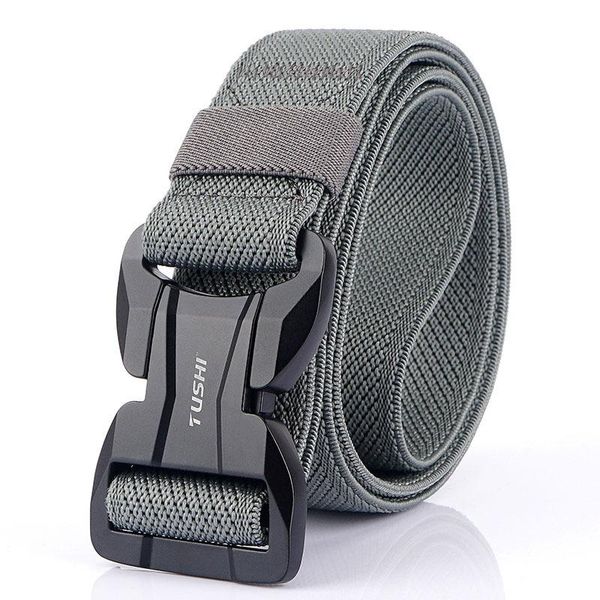 waist support tactical belt elastic nylon mens hard metal magnetic buckle quick release army training, Black;gray
waist support tactical belt elastic nylon mens hard metal magnetic buckle quick release army training, Black;gray