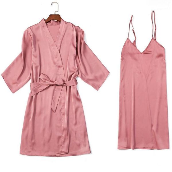satin silky kimono bathrobe gown women 2pcs sleep set nightdress intimate lingerie nighty&robe suit home clothes nightwear1, Black;red
satin silky kimono bathrobe gown women 2pcs sleep set nightdress intimate lingerie nighty&robe suit home clothes nightwear1, Black;red