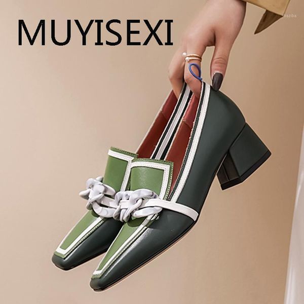 dress shoes 4.5cm chunky med heel full grain leather slip on shoe chain decoration pointed toe concise classic british style duoy05 muyisexi, Black
dress shoes 4.5cm chunky med heel full grain leather slip on shoe chain decoration pointed toe concise classic british style duoy05 muyisexi, Black