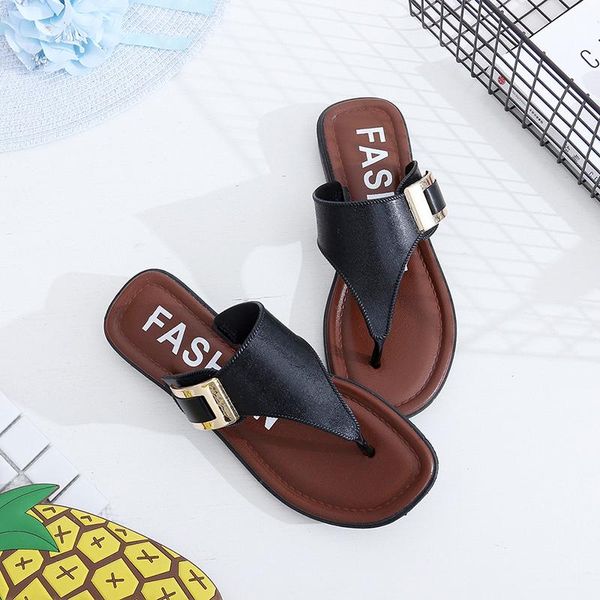 new summer style shoes women sandals fashion flats solid flip flops slippers big size, Black
new summer style shoes women sandals fashion flats solid flip flops slippers big size, Black