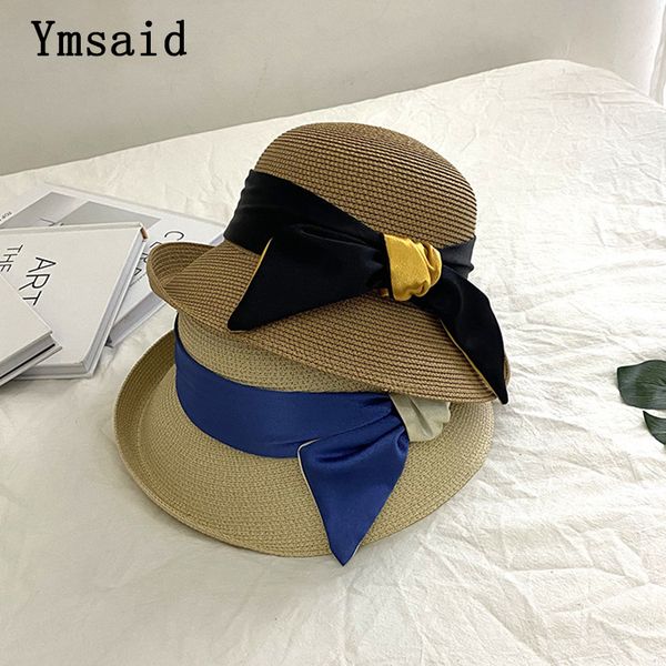 ymsaid good quality bow ribbon summer hat women panama straw cap ladies big brim sun hat beach visor hat outdoor foldable c0123, Blue;gray
ymsaid good quality bow ribbon summer hat women panama straw cap ladies big brim sun hat beach visor hat outdoor foldable c0123, Blue;gray