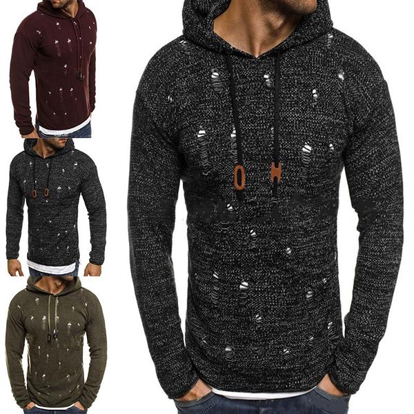 fashion men wash hole ripped knitted sweaters hooded sweater hip hop pullovers versatile hoodie casual sportswear, White;black
fashion men wash hole ripped knitted sweaters hooded sweater hip hop pullovers versatile hoodie casual sportswear, White;black