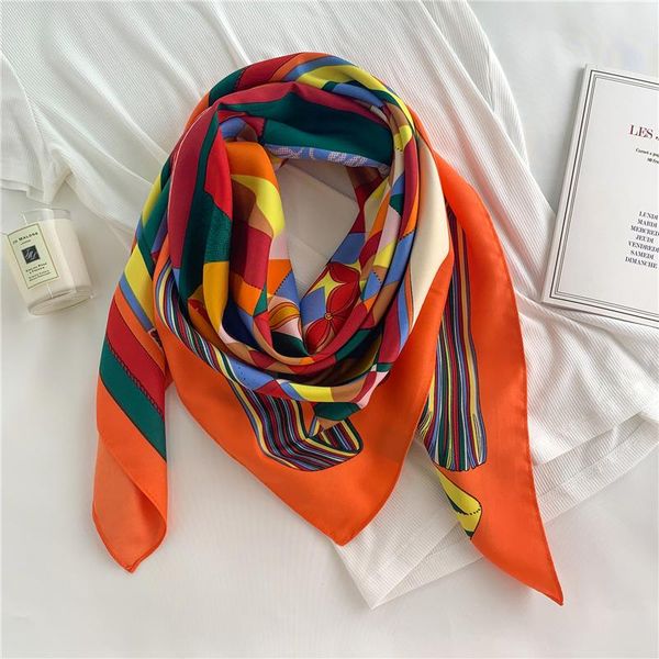 scarves large silk square scarf lady bandana big hijab shawl and wraps fashion female headkerchief foulard print designer, Blue;gray
scarves large silk square scarf lady bandana big hijab shawl and wraps fashion female headkerchief foulard print designer, Blue;gray