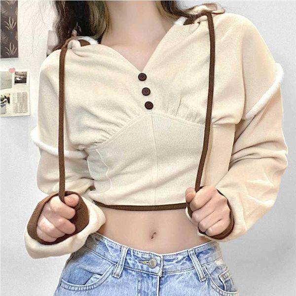 women's hoodie with v-neck yoga t-shirt outdoor versatile color contrast running suit breathable short open belly fitness suit1, White;red
women's hoodie with v-neck yoga t-shirt outdoor versatile color contrast running suit breathable short open belly fitness suit1, White;red