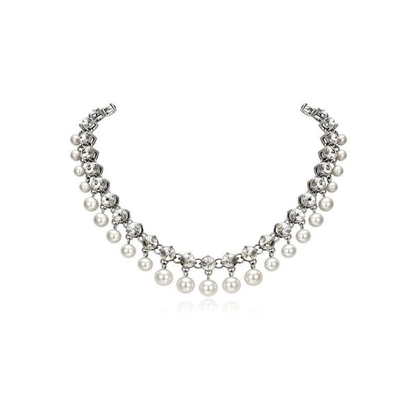 chokers exquisite little woman imported satellite stone pearl pendant short clavicle necklace women, Golden;silver
chokers exquisite little woman imported satellite stone pearl pendant short clavicle necklace women, Golden;silver