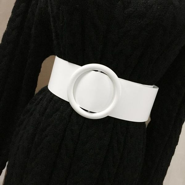 new black white round buckle belts female leisure jeans wild belt without pin metal buckle brown leather strap belt women, Black;brown
new black white round buckle belts female leisure jeans wild belt without pin metal buckle brown leather strap belt women, Black;brown