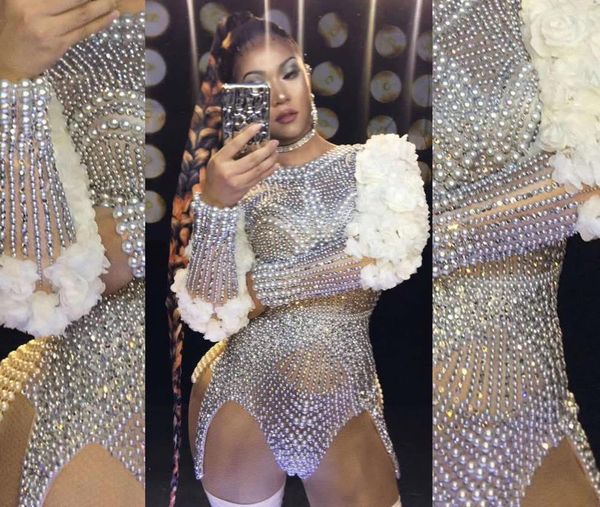 pole dancing women stretch skinny jumpsuits nightclub style dancer costumes mesh catsuits shining women rhinestones clothes q1118, White
pole dancing women stretch skinny jumpsuits nightclub style dancer costumes mesh catsuits shining women rhinestones clothes q1118, White