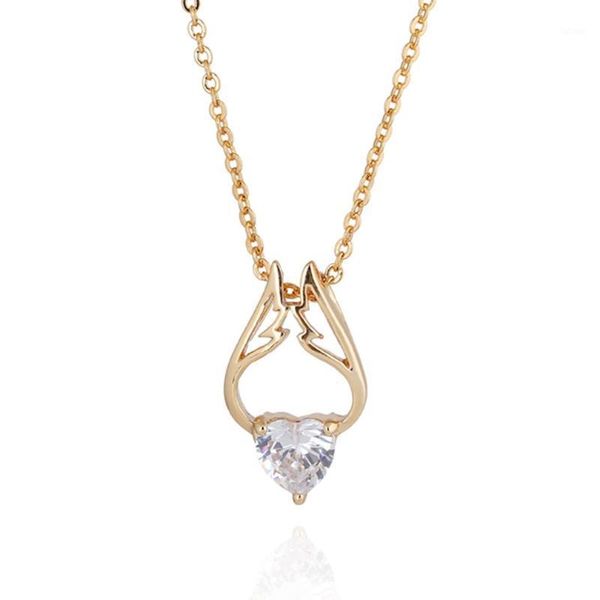 the heart relies on exquisite heart zircon lady necklace pendant clavicle chain d00341, Silver
the heart relies on exquisite heart zircon lady necklace pendant clavicle chain d00341, Silver