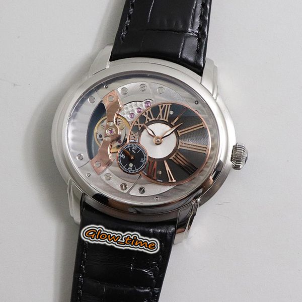 v9f version james millenary skeleton dial cal.4101 automatic 15350or.oo.d093cr.01 mens watch silver steel case leather designer watches, Slivery;brown
v9f version james millenary skeleton dial cal.4101 automatic 15350or.oo.d093cr.01 mens watch silver steel case leather designer watches, Slivery;brown