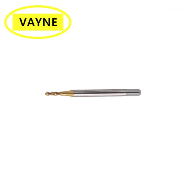 vayne hsse metric spiral fluted taps with tin coated m1.6/1.7/1.8*0.35 and machine fine thread screw tap of these types *0.21
vayne hsse metric spiral fluted taps with tin coated m1.6/1.7/1.8*0.35 and machine fine thread screw tap of these types *0.21