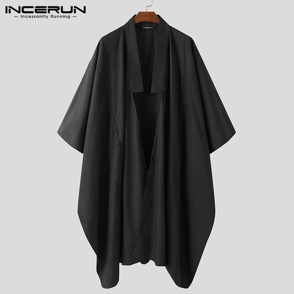 men trench solid streetwear coats open stitch long sleeve irregular outerwear fashion oversized mens long windbreaker incerun, Tan;black
men trench solid streetwear coats open stitch long sleeve irregular outerwear fashion oversized mens long windbreaker incerun, Tan;black