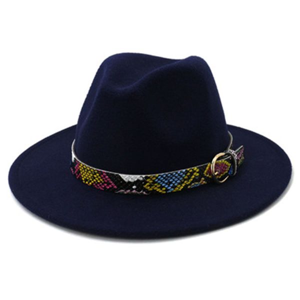 felted hat men women iwth band belt snake print vintage street fedora hats wide brim solid new green black fascinator women hats, Blue;gray
felted hat men women iwth band belt snake print vintage street fedora hats wide brim solid new green black fascinator women hats, Blue;gray