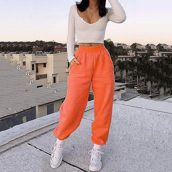 women casual loose sports pants elastic high waist sweatpants baggy ankle-length trousers hip hop solid sweatpants, Black;white
women casual loose sports pants elastic high waist sweatpants baggy ankle-length trousers hip hop solid sweatpants, Black;white