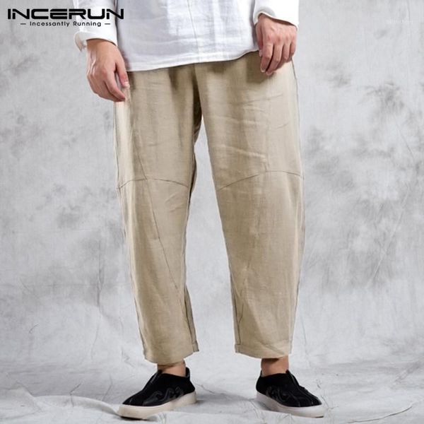 incerun men pants joggers solid retro streetwear elastic waist trousers chic loose cotton chinese style casual pantalon s-5xl1, Black
incerun men pants joggers solid retro streetwear elastic waist trousers chic loose cotton chinese style casual pantalon s-5xl1, Black