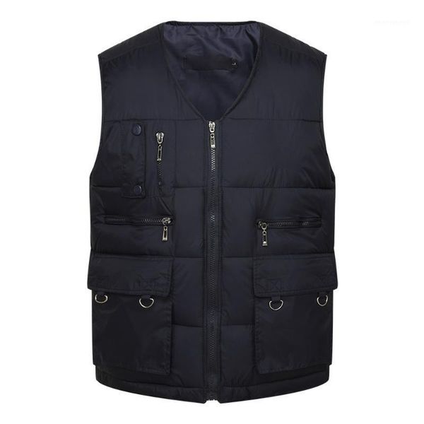 men's vests winter men cotton warm vest waistcoat male sleeveless jacket with many pockets casual baggy zipper for man plus size1, Black;white
men's vests winter men cotton warm vest waistcoat male sleeveless jacket with many pockets casual baggy zipper for man plus size1, Black;white