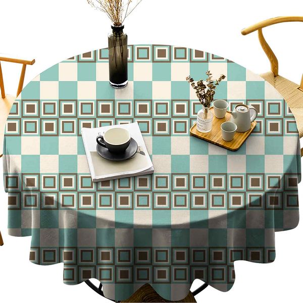 waterproof/oil proof /stain resistant round table cover retro inner squares abstract funky different size mathematical stylish
waterproof/oil proof /stain resistant round table cover retro inner squares abstract funky different size mathematical stylish
