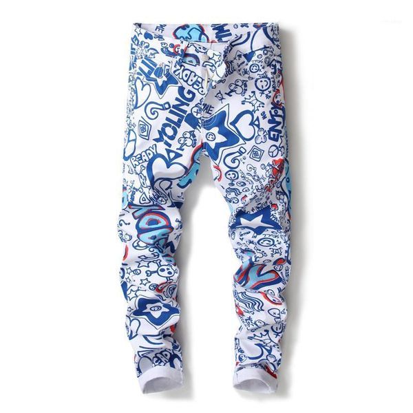 2021 new men jeans 3d elastic digital print jeans men's skinny pants slim white stretch painted designer pants 5003#1, Blue
2021 new men jeans 3d elastic digital print jeans men's skinny pants slim white stretch painted designer pants 5003#1, Blue