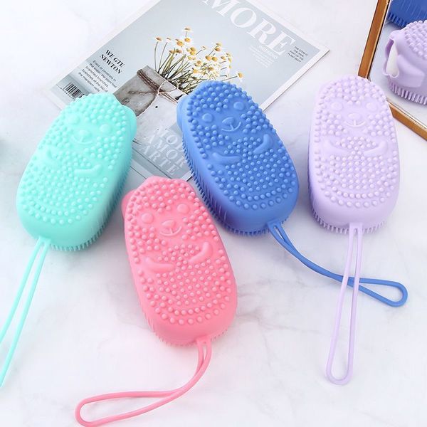 wholesale double side portable rubber silicone bath shower sponge pouf body cleaning exfoliating scrub massage elastic bath brushes
wholesale double side portable rubber silicone bath shower sponge pouf body cleaning exfoliating scrub massage elastic bath brushes