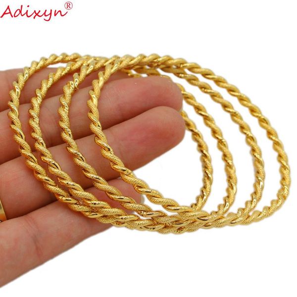 adixyn 4pcs/lot twisted bangle gold color dubai bangle african bracelet arab middle east bridal wedding jewelry n071017 201209, Black
adixyn 4pcs/lot twisted bangle gold color dubai bangle african bracelet arab middle east bridal wedding jewelry n071017 201209, Black