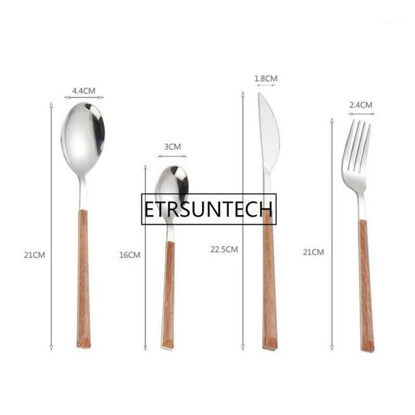 4pcs/set flatware stainless steel tableware insulated handle steak knife fork spoon dinner western cutlery set 50set/lot1
4pcs/set flatware stainless steel tableware insulated handle steak knife fork spoon dinner western cutlery set 50set/lot1