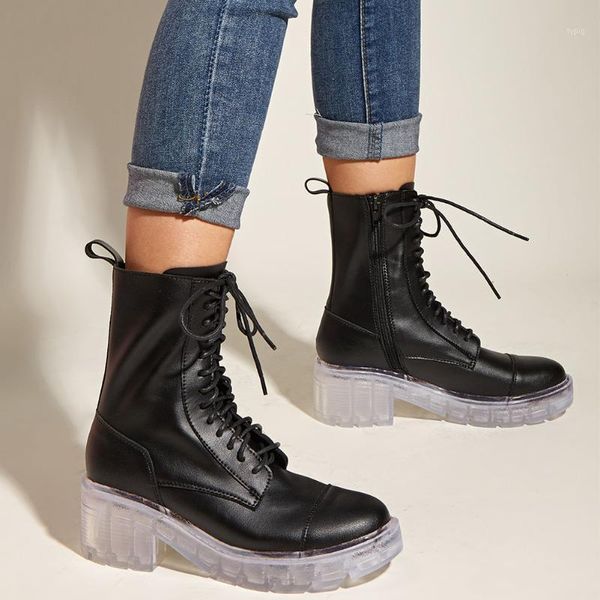 boots 2021 brand clear sole platform shoelaces autumn shoes winter women fashion leisure motorcycles female1, Black
boots 2021 brand clear sole platform shoelaces autumn shoes winter women fashion leisure motorcycles female1, Black