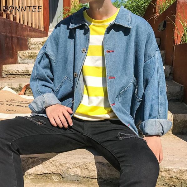 jackets men turn-down collar letter printed students large size korean style jacket mens ulzzang denim pockets leisure coats, Black;brown
jackets men turn-down collar letter printed students large size korean style jacket mens ulzzang denim pockets leisure coats, Black;brown
