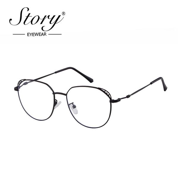 sunglasses story retro round women men 2021 designer vintage anti-blue light optical eyewear oversized frame ps9808, White;black
sunglasses story retro round women men 2021 designer vintage anti-blue light optical eyewear oversized frame ps9808, White;black