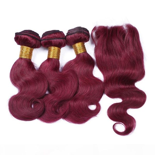 9a brazilian burgundy human hair with closure 4pcs lot body wave 99j wine red 4x4 lace closure with brazilian virgin hair 3bundles, Black 
9a brazilian burgundy human hair with closure 4pcs lot body wave 99j wine red 4x4 lace closure with brazilian virgin hair 3bundles, Black
