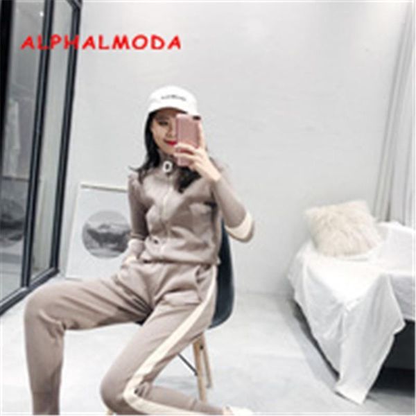 alphalmoda zipper jacket + slim pants women autumn winter casual track suits knitting 2pcs sets1, Gray
alphalmoda zipper jacket + slim pants women autumn winter casual track suits knitting 2pcs sets1, Gray