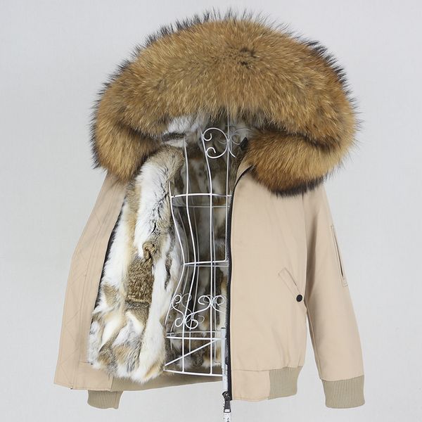 oftbuy 2020 waterproof bomber parka winter jacket women real rabbit fur coat natural fox raccoon fur collar hood removable new lj201204, Black
oftbuy 2020 waterproof bomber parka winter jacket women real rabbit fur coat natural fox raccoon fur collar hood removable new lj201204, Black