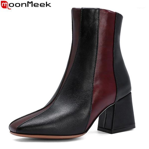 boots moonmeek 2021 arrival women thick high heels square toe mixed colors ladies shoes winter fashion ankle boots1, Black
boots moonmeek 2021 arrival women thick high heels square toe mixed colors ladies shoes winter fashion ankle boots1, Black