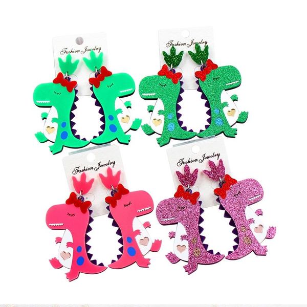 qigo fashion acrylic earrings for women cute animal dinosaur drop earrings personality long girsl jewelry, Silver
qigo fashion acrylic earrings for women cute animal dinosaur drop earrings personality long girsl jewelry, Silver