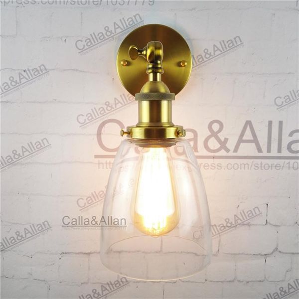 wall lamp vintage sconce with oval cone glass shade lighting antique brass e27 ac 110v/220v edison retro
wall lamp vintage sconce with oval cone glass shade lighting antique brass e27 ac 110v/220v edison retro