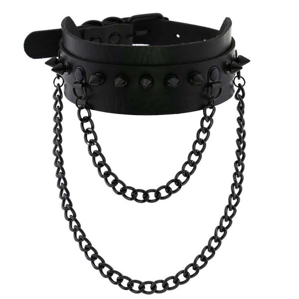 chokers diezi 16 colors harajuku cosplay black rivet pu leather choker tassel chains necklaces for women statement jewelry fashion 2021, Golden;silver
chokers diezi 16 colors harajuku cosplay black rivet pu leather choker tassel chains necklaces for women statement jewelry fashion 2021, Golden;silver