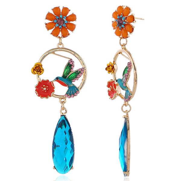new fashionable european and american earrings sell luxurious crystal earrings with bird flower earrings, Golden
new fashionable european and american earrings sell luxurious crystal earrings with bird flower earrings, Golden