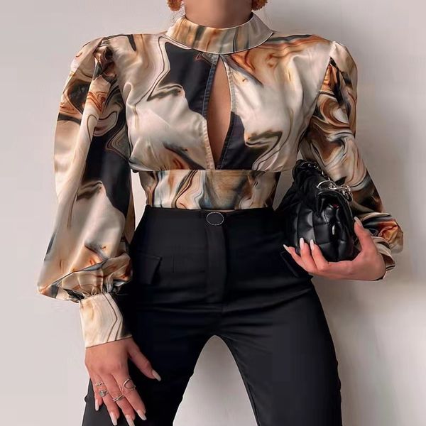 women's shirt 2022 spring new button v-neck long lantern sleeve women's blouses, White
women's shirt 2022 spring new button v-neck long lantern sleeve women's blouses, White
