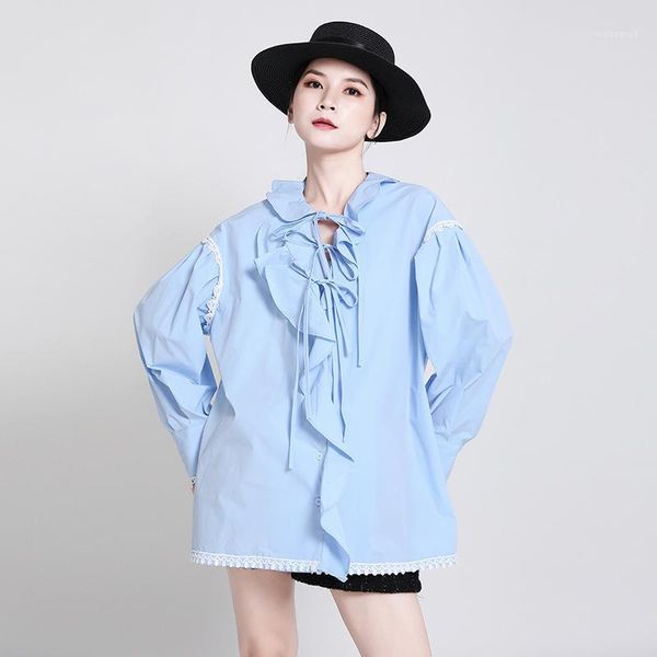 bazhenova autumn woman irregular hit color blouse girls ruffles layered shirts ladies all-match lace up chiffon shirts r9201, White
bazhenova autumn woman irregular hit color blouse girls ruffles layered shirts ladies all-match lace up chiffon shirts r9201, White