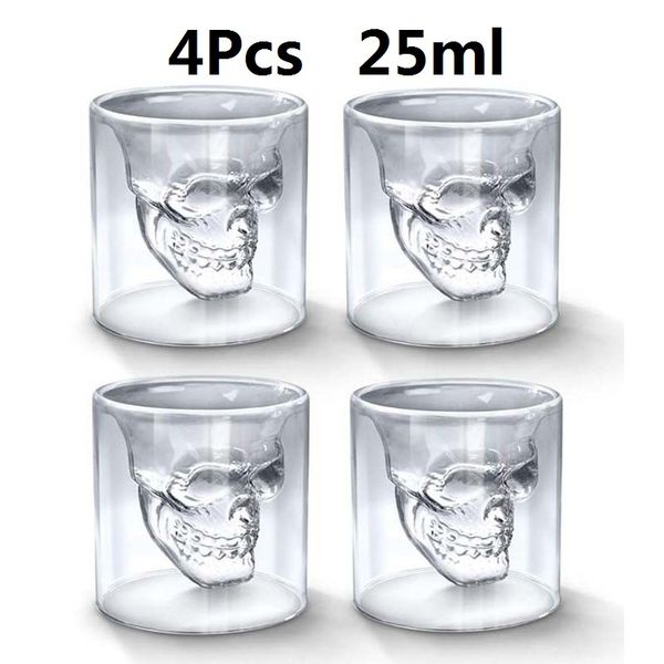 4pcs crystal head tea cup double layers stransparent skull bottle whiskey vodka bar club beer wine glass q1222
4pcs crystal head tea cup double layers stransparent skull bottle whiskey vodka bar club beer wine glass q1222