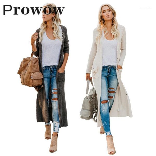 prowow spring autumn women fashion solid long knitted sweater female casual streetwear buttons cardigan long sleeve outerwear1, White
prowow spring autumn women fashion solid long knitted sweater female casual streetwear buttons cardigan long sleeve outerwear1, White