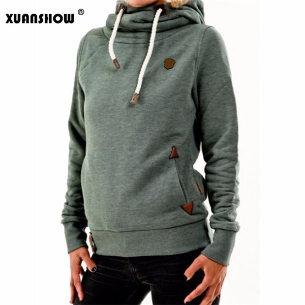 xuanshow winter hoodies for women cotton long sleeve pocket thick keep warm fashion pullovers ladies coat outwear y200106, Black
xuanshow winter hoodies for women cotton long sleeve pocket thick keep warm fashion pullovers ladies coat outwear y200106, Black