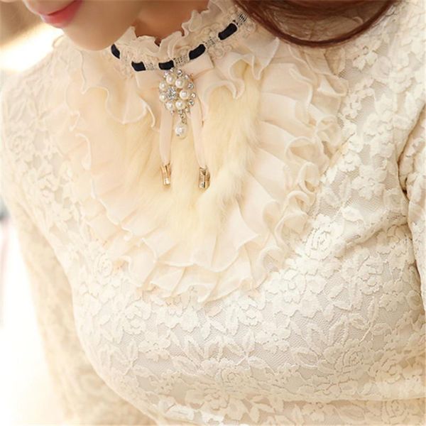 2021 new ruffle pearl women blouse lace white office lady shirts long-sleeved elegant solid slim bottoming shirts p263
2021 new ruffle pearl women blouse lace white office lady shirts long-sleeved elegant solid slim bottoming shirts p263