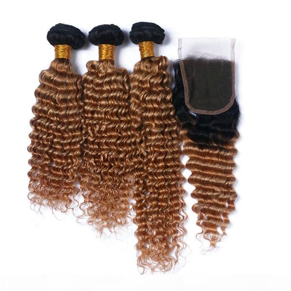 dark roots honey blonde ombre lace closure with bundles two tone 1b 27 deep wave curly peruvian virgin human hair extensions with closure, Black;brown
dark roots honey blonde ombre lace closure with bundles two tone 1b 27 deep wave curly peruvian virgin human hair extensions with closure, Black;brown