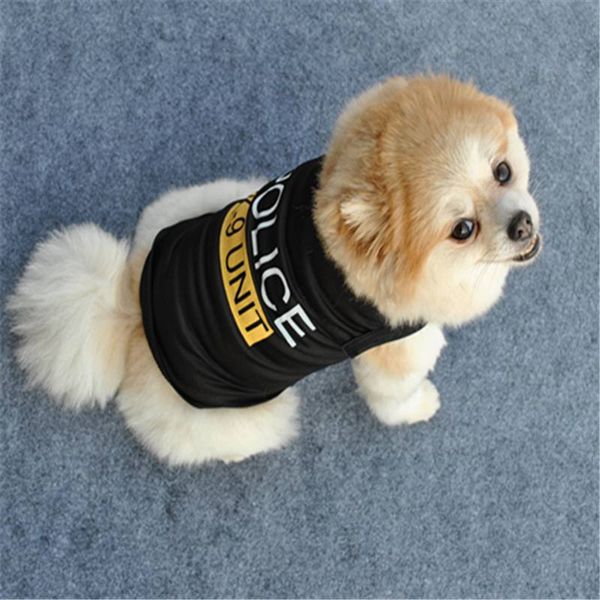 small dogs uniform cat clothes pet vest puppy t shirt police k 9 unit pattern black color fashion letter coat wholesale
small dogs uniform cat clothes pet vest puppy t shirt police k 9 unit pattern black color fashion letter coat wholesale