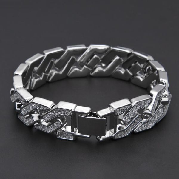 hip hop bling gold geometric shape cuban chain link bracelet hip hop ice out men's charm bracelet bbymok, Black
hip hop bling gold geometric shape cuban chain link bracelet hip hop ice out men's charm bracelet bbymok, Black