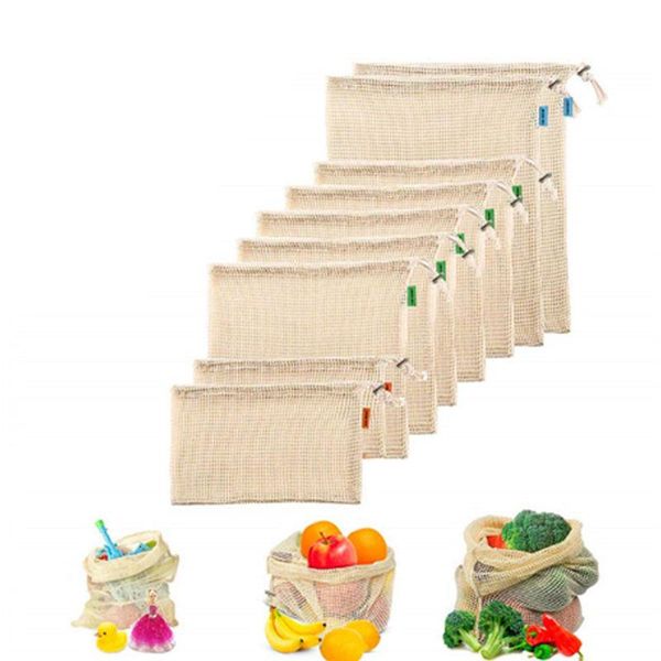storage bags 10pcs/lot cotton mesh produce reusable washable drawstring bag for shopping grocery fruit vegetable
storage bags 10pcs/lot cotton mesh produce reusable washable drawstring bag for shopping grocery fruit vegetable