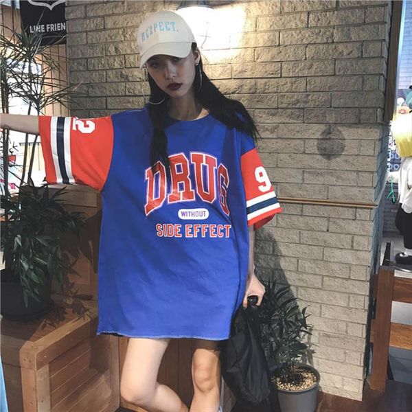 oversized hip hop t shirt femme loose long t shirt letter printed tee camisas mujer harajuku patchwork, White
oversized hip hop t shirt femme loose long t shirt letter printed tee camisas mujer harajuku patchwork, White